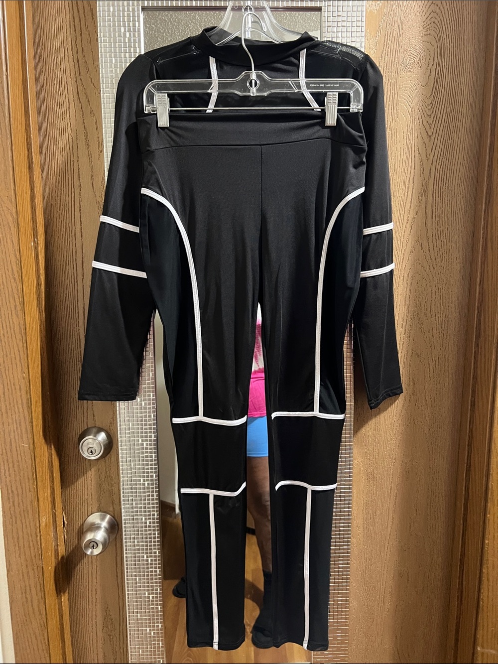 Two piece jumpsuit black and white for the night out on the town!